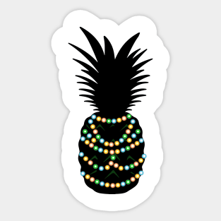 Pineapple Matching Christmas Pajama Shirt Sticker